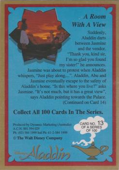 1993 Dynamic Marketing Disney’s Aladdin #13 A room with a view Back