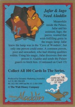 1993 Dynamic Marketing Disney’s Aladdin #14 Jaffa And Iago need Aladdin Back