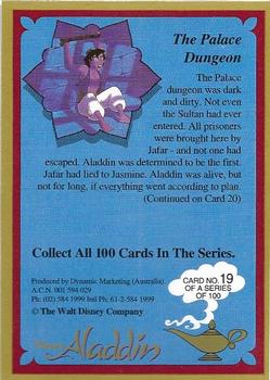 1993 Dynamic Marketing Disney’s Aladdin #19 The palace dungeon Back