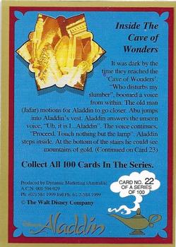 1993 Dynamic Marketing Disney’s Aladdin #22 Inside the cave of wonders Back
