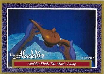 1993 Dynamic Marketing Disney’s Aladdin #26 Aladdin finds the magic lamp Front