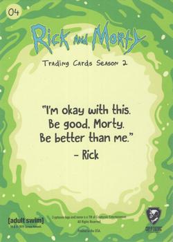 2019 Cryptozoic Rick and Morty Season 2 #04 Rick to the Rescue Back