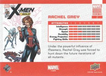 2018-19 Upper Deck Marvel Annual #2 Rachel Grey Back