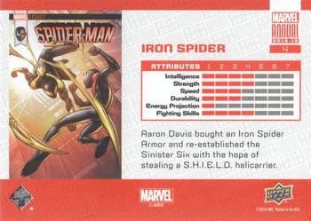 2018-19 Upper Deck Marvel Annual #4 Iron Spider Back