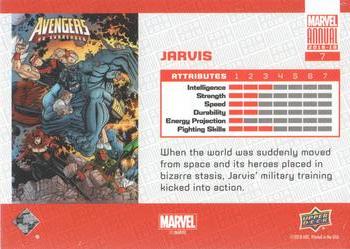 2018-19 Upper Deck Marvel Annual #7 Jarvis Back