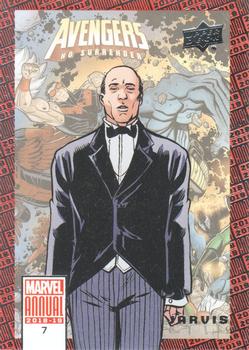 2018-19 Upper Deck Marvel Annual #7 Jarvis Front