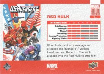 2018-19 Upper Deck Marvel Annual #11 Red Hulk Back