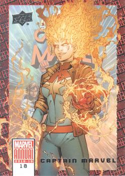 2018-19 Upper Deck Marvel Annual #18 Captain Marvel Front