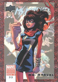 2018-19 Upper Deck Marvel Annual #33 Ms. Marvel Front