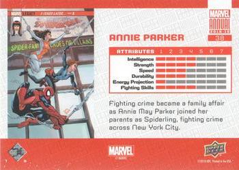 2018-19 Upper Deck Marvel Annual #38 Annie Parker Back