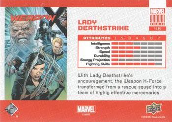 2018-19 Upper Deck Marvel Annual #48 Lady Deathstrike Back
