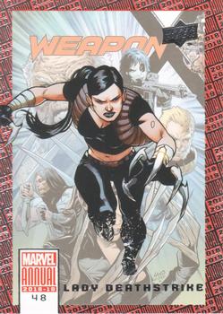 2018-19 Upper Deck Marvel Annual #48 Lady Deathstrike Front