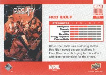 2018-19 Upper Deck Marvel Annual #53 Red Wolf Back