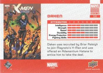 2018-19 Upper Deck Marvel Annual #56 Daken Back
