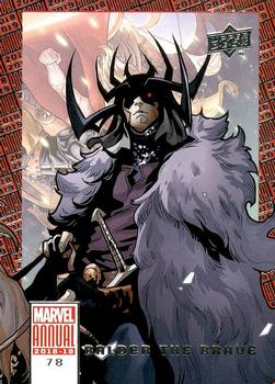 2018-19 Upper Deck Marvel Annual #78 Balder The Brave Front