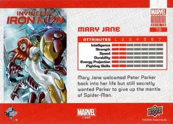 2018-19 Upper Deck Marvel Annual #79 Mary Jane Back
