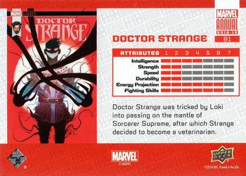 2018-19 Upper Deck Marvel Annual #81 Doctor Strange Back