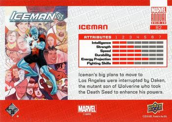 2018-19 Upper Deck Marvel Annual #82 Iceman Back