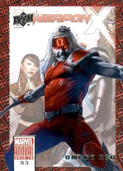 2018-19 Upper Deck Marvel Annual #93 Omega Red Front