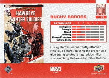 2018-19 Upper Deck Marvel Annual #109 Bucky Barnes Back
