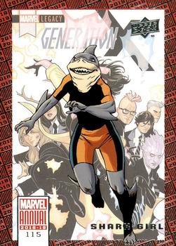 2018-19 Upper Deck Marvel Annual #115 Shark-Girl Front