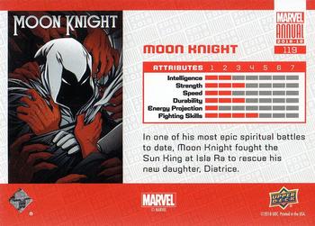 2018-19 Upper Deck Marvel Annual #119 Moon Knight Back