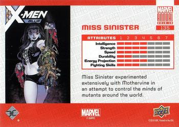 2018-19 Upper Deck Marvel Annual #135 Miss Sinister Back