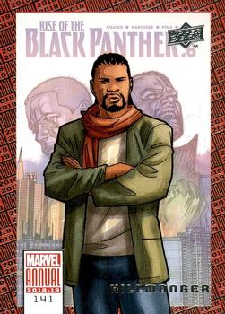 2018-19 Upper Deck Marvel Annual #141 Killmonger Front