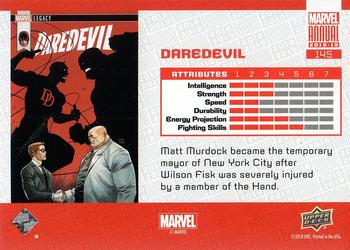 2018-19 Upper Deck Marvel Annual #145 Daredevil Back