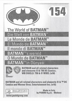 2016 Panini The World of Batman Stickers #154 Batman Back