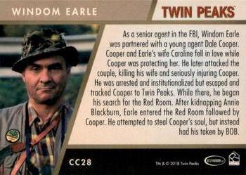 2018 Rittenhouse Twin Peaks - Characters #CC28 Windom Earle Back