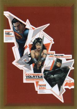 2016 Panini The World of Batman Stickers - Poster #X3 Batman v Superman: Dawn of Justice Front