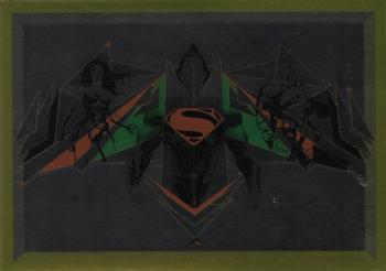 2016 Panini The World of Batman Stickers - Poster #X8 Batman v Superman: Dawn of Justice Front