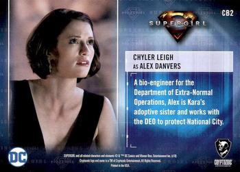 2018 Cryptozoic Supergirl Season 1 - Character Bios #CB2 Chyler Leigh as Alex Danvers Back