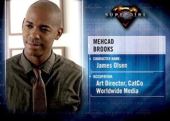 2018 Cryptozoic Supergirl Season 1 - Character Bios #CB4 Mehcad Brooks as James Olsen Front