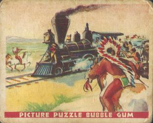 1933 Gum Inc. Wild West Series (R172) #4 Attacking One Of The First Trains Front