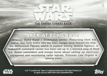 2019 Topps Star Wars Black & White: The Empire Strikes Back #4 Back at Echo Base Back