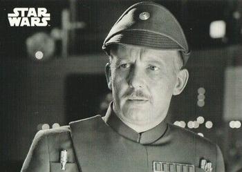 2019 Topps Star Wars Black & White: The Empire Strikes Back #16 Admiral Ozzel's Advice Front
