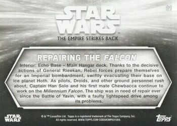 2019 Topps Star Wars Black & White: The Empire Strikes Back #21 Repairing the Falcon Back