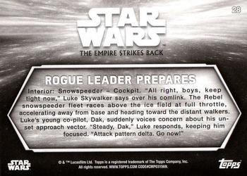 2019 Topps Star Wars Black & White: The Empire Strikes Back #28 Rogue Leader Prepares Back