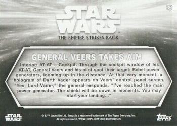 2019 Topps Star Wars Black & White: The Empire Strikes Back #30 General Veers Takes Aim Back