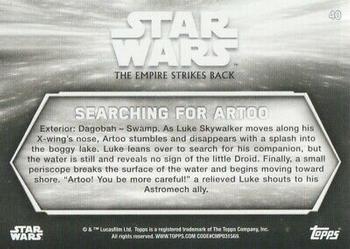 2019 Topps Star Wars Black & White: The Empire Strikes Back #40 Searching for Artoo Back