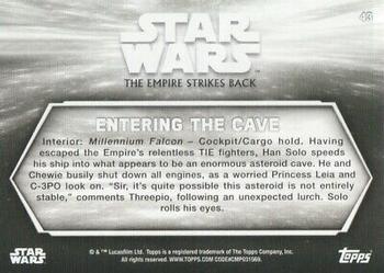 2019 Topps Star Wars Black & White: The Empire Strikes Back #43 Entering The Cave Back