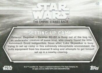 2019 Topps Star Wars Black & White: The Empire Strikes Back #45 Setting up Camp Back