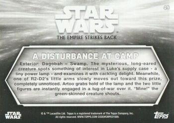 2019 Topps Star Wars Black & White: The Empire Strikes Back #49 A Disturbance at Camp Back