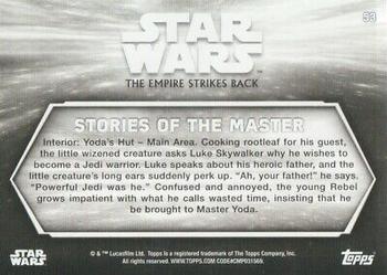 2019 Topps Star Wars Black & White: The Empire Strikes Back #53 Stories of the Master Back