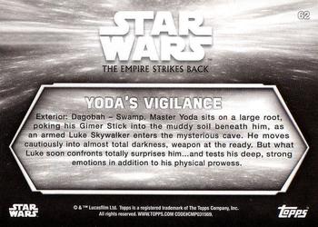2019 Topps Star Wars Black & White: The Empire Strikes Back #62 Yoda's Vigilance Back