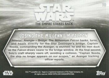 2019 Topps Star Wars Black & White: The Empire Strikes Back #70 Losing the Millennium Falcon Back
