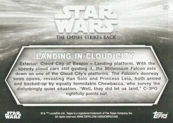 2019 Topps Star Wars Black & White: The Empire Strikes Back #80 Landing in Cloud City Back