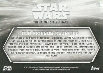 2019 Topps Star Wars Black & White: The Empire Strikes Back #85 Old Friends Reunited Back